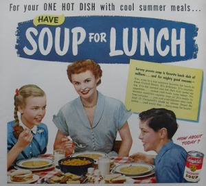 vintage ad for canned soup